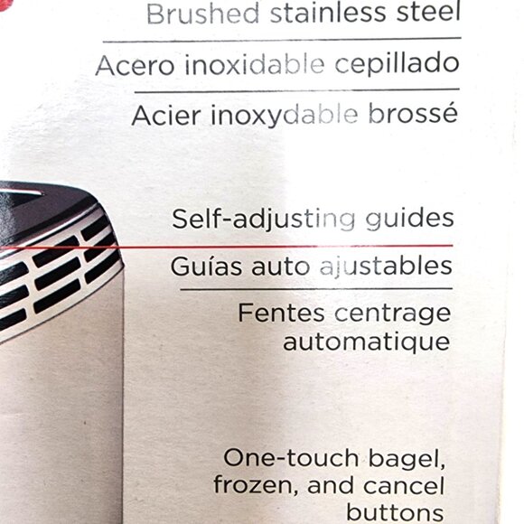 BLACK+DECKER Toaster -Rapid Toast- 2-Slice- Stainless Steel-NEW IN BOX - Picture 9 of 11